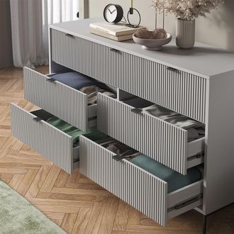 Vicco Aparador Eliza, Gris, 140 X 81 Cm, Vicco