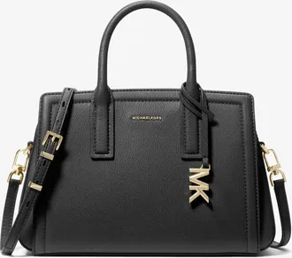 Michael Kors Laila Small Pebbled Leather Satchel