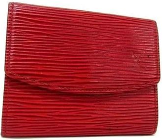 Louis Vuitton Pre-owned Wallets, female, Red, Size: ONE SIZE Pre-owned Leather Wallet