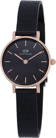 Daniel Wellington Petite Pressed Ashfield Quartz Black Dial Ladies Watch DW00100441