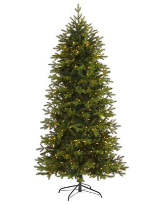 Nearly Natural 7Ft. Belgium Fir Natural Look Artificial Christmas Tree