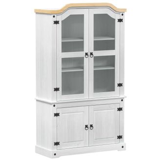 vidaXL Armario De Exhibici&oacute;n 103.5 X 42 X 180 Cm Madera De Pino Macizo Vidaxl