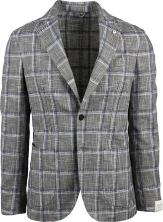 L.B.M. 1911 Blazer Stondato - Heren - Blazers - Grijs - L - Katoen - Jassen