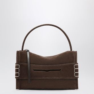 J.W.Anderson Borsa Loafer in pelle scamosciata marrone