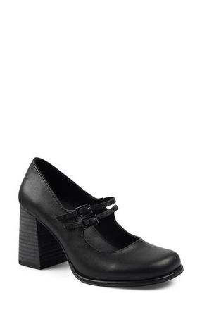 Artisan by Zigi Lazio Mary Jane Pump in Black Leather at Nordstrom, Size 11