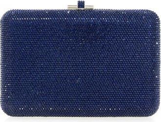 Judith Leiber Slim Slide Clutch in Silver Dark Indigo at Nordstrom