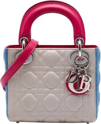Dior Pre-owned Mini Lady Bag - Dames - Vintage Mini Tas - Veelkleurig - ONE Size - Leer - Vintage