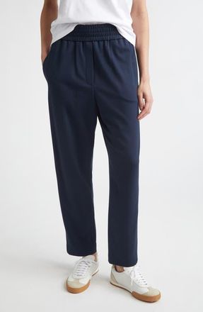 Eleventy Elastic Waist Knit Pants in 11 Blue at Nordstrom, Size 14 Us