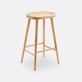 La Redoute Interieurs Barkruk in massief eik H68, Dragy