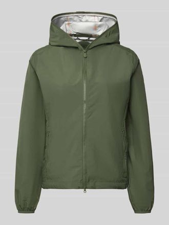 Save The Duck Regular Fit Jacke mit Zweiwegerei&szlig;verschluss Modell Stella in Dunkelgruen, Gr&ouml;&szlig;e S