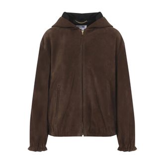 Moschino Chaqueta de Ante - Jackets - Mujer - Marr&oacute;n - S