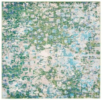 Safavieh Alfombra verde/turquesa 152 x 152 cm