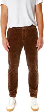 Nn.07 Slimme Corduroy Chino Broek - Heren - Slim Fit Broeken - Bruin - W30 L32 - Broeken