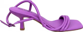 Lola Cruz Womens Bardot Open Toe Heel In Purple