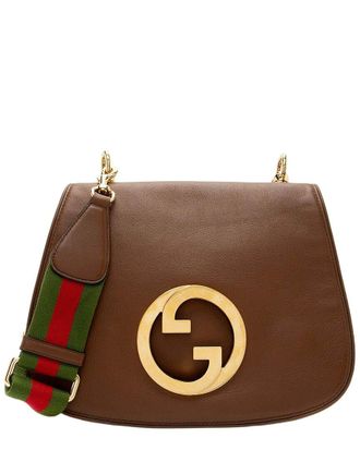 Gucci Brown Leather Blondie Medium Shoulder Bag (Authentic Pre-Loved)