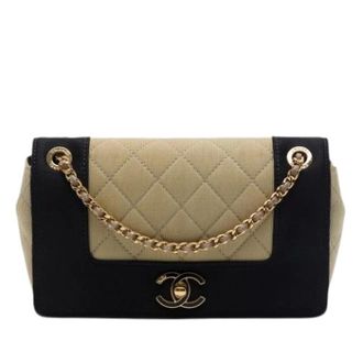 Chanel Borsa a tracolla trapuntata in camoscio Pre-owned - - Pre-owned - Donna - Beige - ONE SIZE