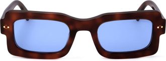 Marni 51mm Rectangular Sunglasses in Tort /Blue at Nordstrom Rack