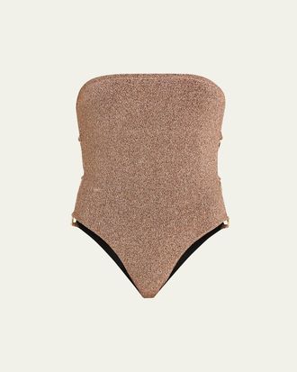 Livy Dark Star Strapless One-Piece Swimsuit