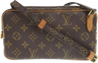Louis Vuitton Pre-owned Vintage Canvas Cross Body Tas - Dames - Vintage Schoudertas - Bruin - ONE Size - Vintage
