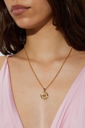 Versace Necklace With Pendant, Womens, Gold
