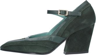 Paola d'Arcano Sharon Pump - Dames - Pumps - Groen - 40 EU - Leer - Schoenen
