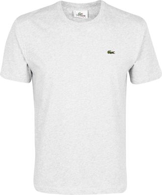 Lacoste Mens Crew Neck Short Sleeve T-Shirt, Grey (Silver Chine), XX-Large (Manufacturer Size:7)