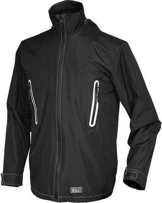 Loops 5V Heated Rain Jacket - Carbon Fibre Heating Elements - Medium - Waterproof