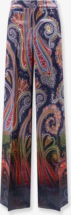 Etro Pantaloni a gamba ampia con motivo paisley - ETRO - gender_Woman