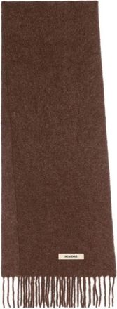 Jacquemus Bruine Sjaal Collectie - Dames - Wintersjaals - Bruin - ONE Size - Accessoires