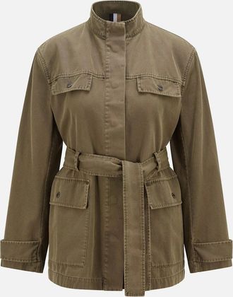HUGO BOSS Womens Jacona Jacket - Green - Size: 10