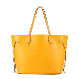 Louis Vuitton Pre-owned Womens Neverfull MM Shoulder Bag - Yellow - One Size