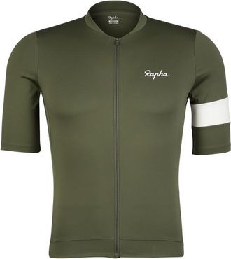 Rapha Core Jersey Velotrikot f&uuml;r Herren | oliv