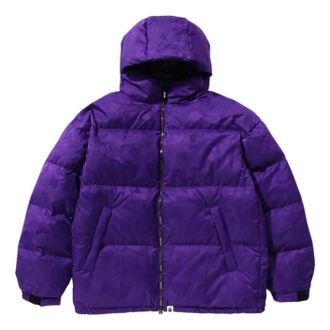 A Bathing Ape Solid Camo Jacquard Jacket Purple 1K80-144-001-PUR
