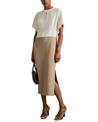 Reiss Miller Colorblock Midi Dress