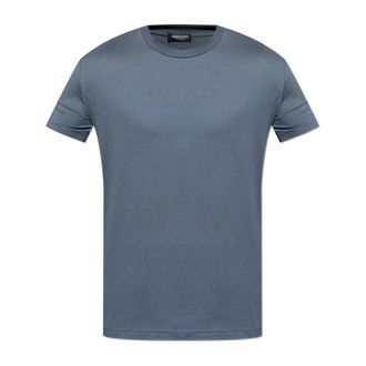 Dsquared2 T-shirt in lingerie-stijl met ronde halslijn - Heren - T-shirts - Grijs - S - Tops