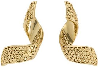 Kate Spade New York twist drop earrings in Clear/Gold. at Nordstrom