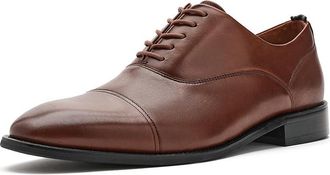 Brooks Brothers Cassel Mens Dress Flat Shoes Cognac Leather Smooth : 10.5 M, Lace/Leather/Textile