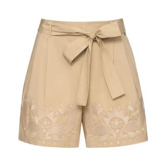Twin-Set Mujer, Pantalones cortos, Beige, Talla: L