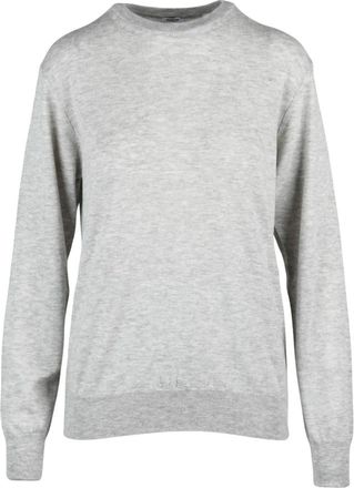 Aspesi Pullover Girocollo - Dames - Ronde hals truien - Grijs - L - Wol - Truien & Vesten