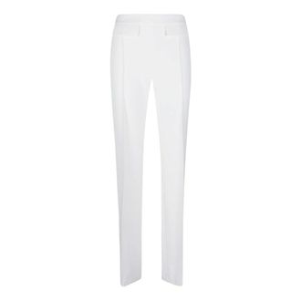 Elisabetta Franchi Slim-fit Trousers, female, Gray, Size: S Essential Pant