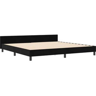 vidaXL Vidaxl - Estructura De Cama Con Cabecera Negro 200 X 200 Cm Terciopelo