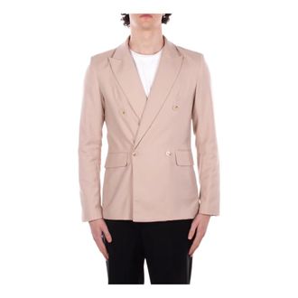 John Richmond Formal Blazers, male, Beige, Size: XS Double-breasted Jacket