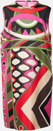 Pucci Vivara silk twill minidress
