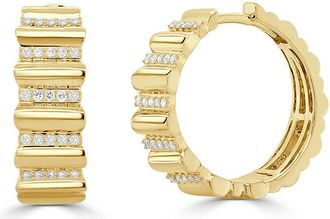 Sabrina Designs 14K 0.27 Ct. Tw. Diamond Hoop Earrings