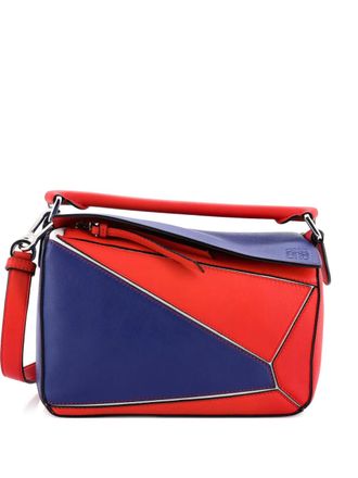 Loewe Puzzle Bag Leather Small satchel - Blauw