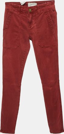 Current Elliott Red Denim High Waist Jeans S Waist
