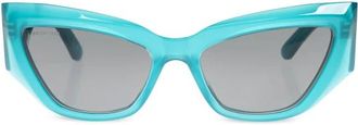 Balenciaga Zonnebril - Dames - Zonnebrillen - Blauw - ONE Size - Accessoires