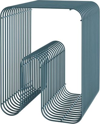 AYTM Multifunktionaler Design Hocker & Beistelltisch Curva - Dusty Blue