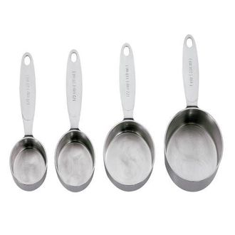 Cuisipro Stainless Steel Measuring Cup Set, 4 Piece in Silver at Nordstrom