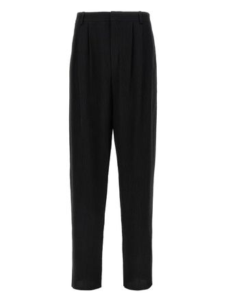 Saint Laurent silk trousers - men - Silk - 48 - Black